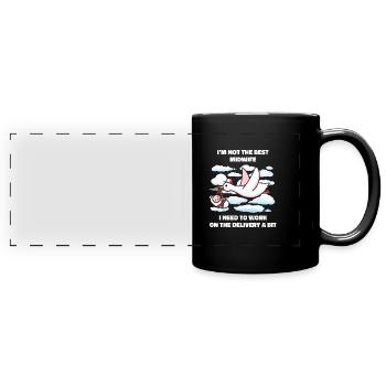 Midwife ObstetricIan - Full Colour Panoramic Mug - black - Front