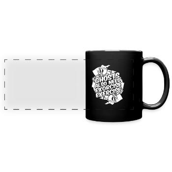 Halloween Komisch - Panorama-Tasse farbig - Schwarz - Vorne