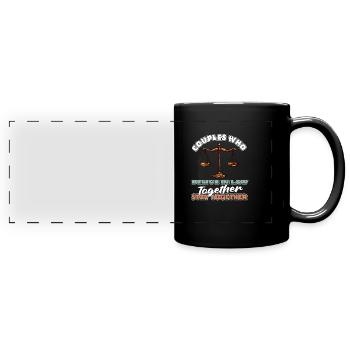 Avocat Avocat Jura Paar - Mug panoramique uni - noir - Devant
