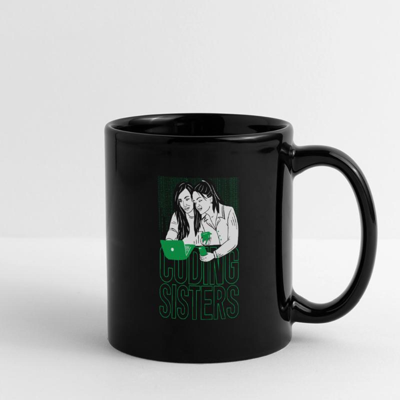 Developer Coder Programmer Sisters Full Colour Panoramic Mug