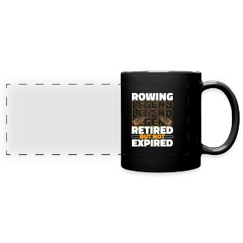 Rowing Retired rowers - Full Colour Panoramic Mug - black - Front