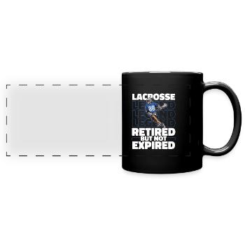Retraités de crosse - Mug panoramique uni - noir - Devant