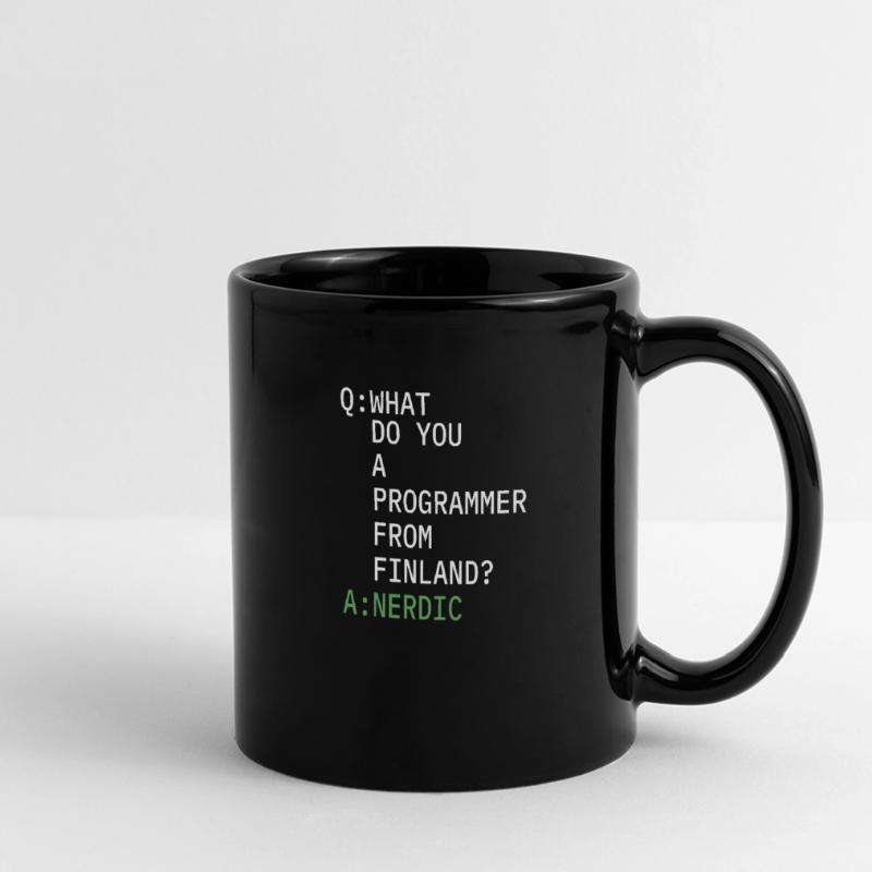 Entwickler Coder Programmierer Komisch Panorama-Tasse farbig