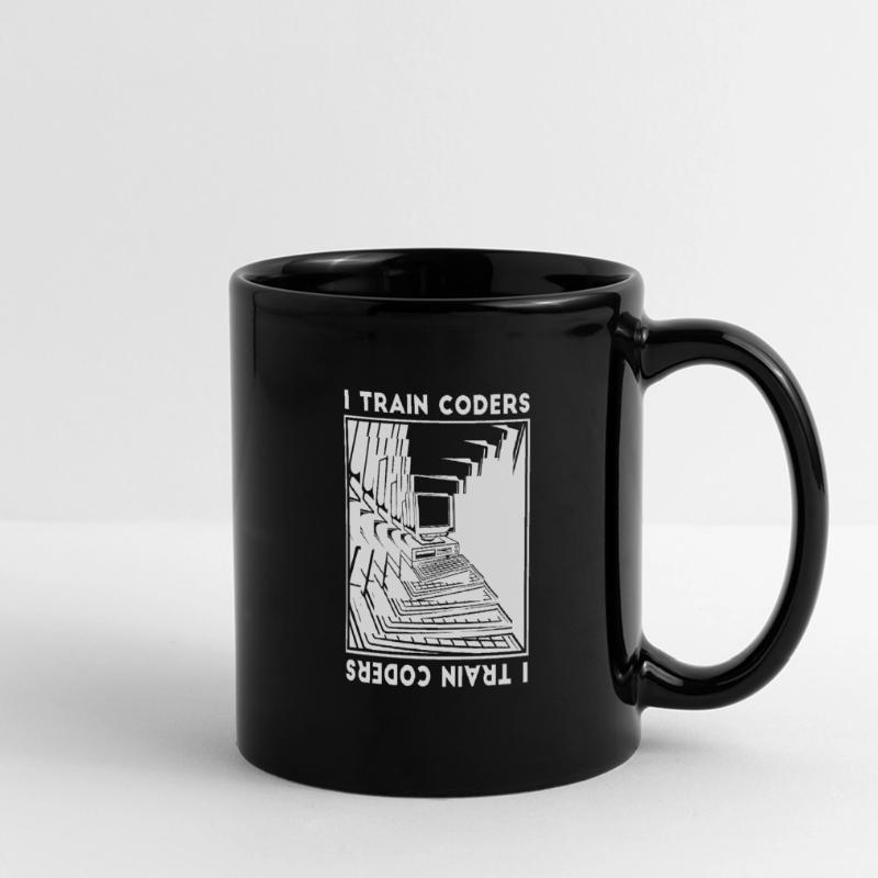 Entwickler Coder Programmierer Rechner Panorama-Tasse farbig