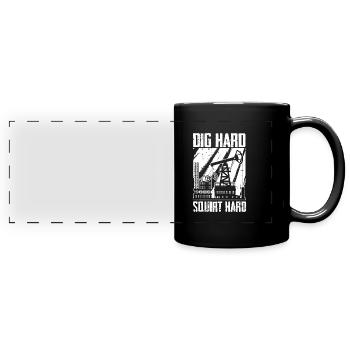 Oilfield Oil Rig Funny - Full Colour Panoramic Mug - black - Front