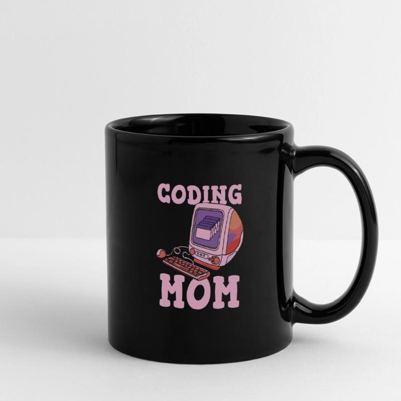 Développeur Coder Programmeur Mère Mug panoramique uni