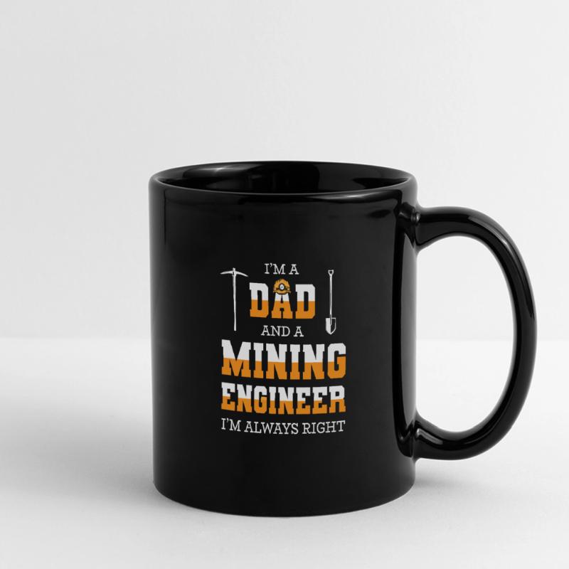 Engineer Papa Mining Engineer Full Colour Panoramic Mug