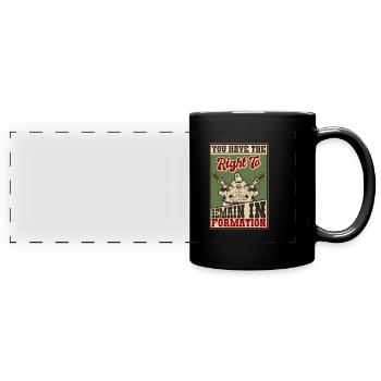 Affiche du défilé des fans - Mug panoramique uni - noir - Devant