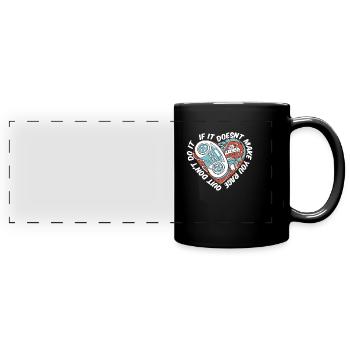 Gamer Gaming Rage - Full Colour Panoramic Mug - black - Front