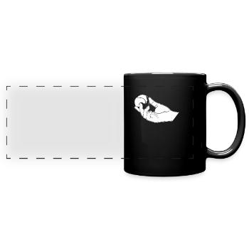 Tennis - Mug panoramique uni - noir - Devant