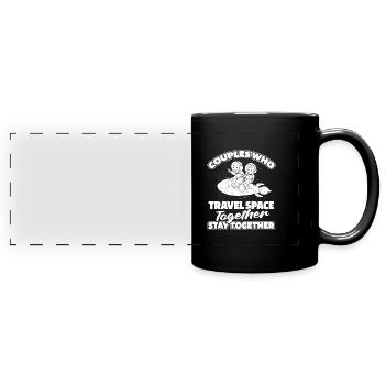 Astronaut Astronaut Cosmonaut - Full Colour Panoramic Mug - black - Front