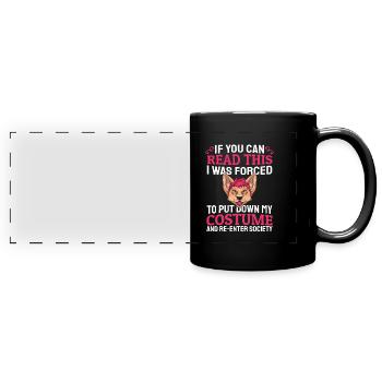 Furry Fandom Fursuits Drôle - Mug panoramique uni - noir - Devant