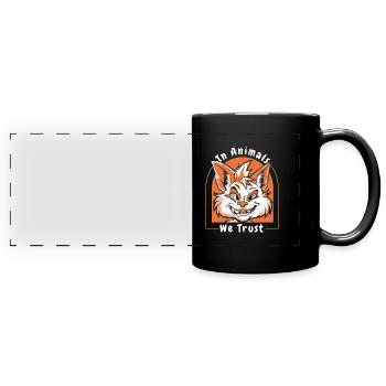 Furry Fandom Fursuits - Mug panoramique uni - noir - Devant