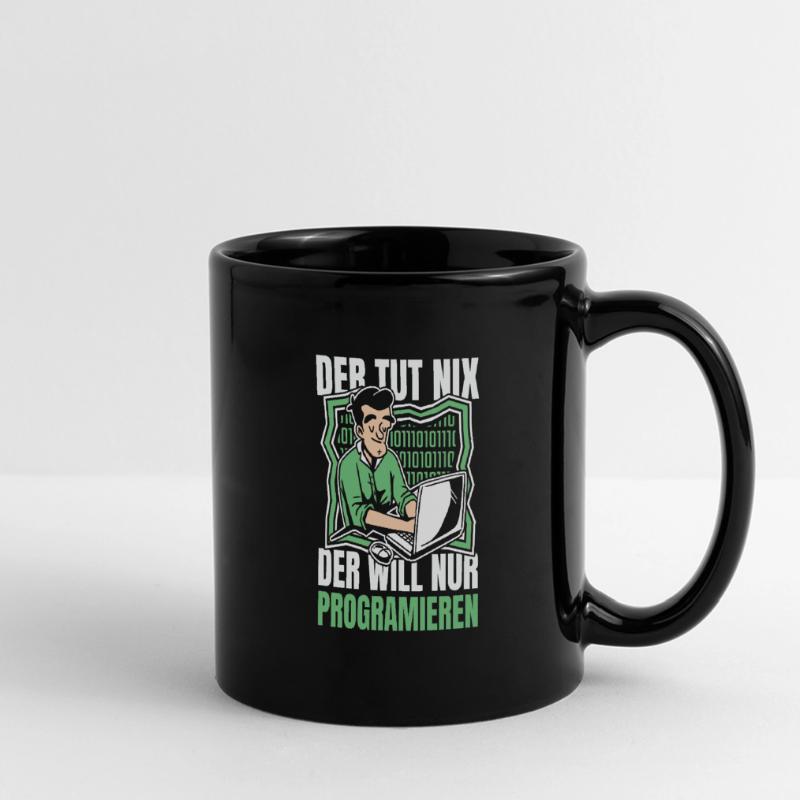 Entwickler Coder Programmierer Computer Panorama-Tasse farbig