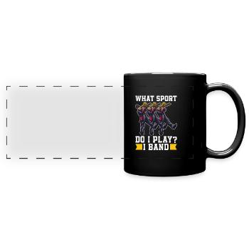 Fanfahrzug Spielmannszug Lustig - Full Colour Panoramic Mug - black - Front