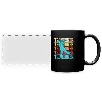 Spielmannszug Trombone Funny - Full Colour Panoramic Mug - black - Front