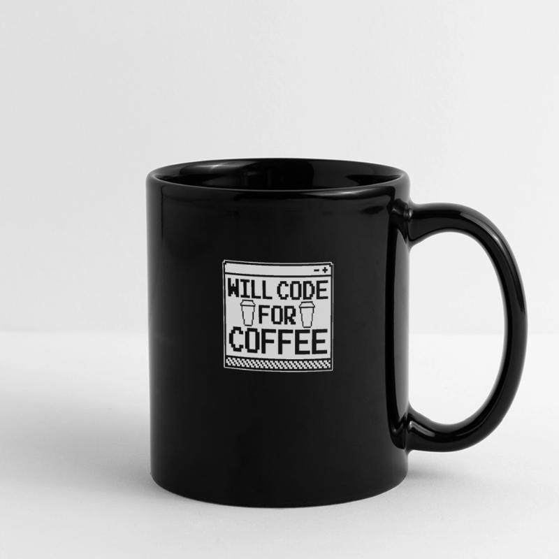 Entwickler Coder Programmierer Kaffee Panorama-Tasse farbig