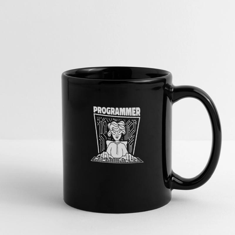 Developer Coder Programmer Dame Full Colour Panoramic Mug