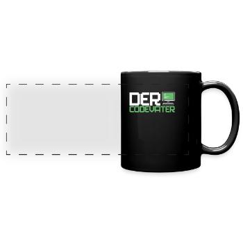 Développeur, Codeur, Programmeur, Informatique - Mug panoramique uni - noir - Devant