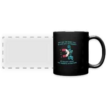 Robotique Ai Robot Drôle - Mug panoramique uni - noir - Devant