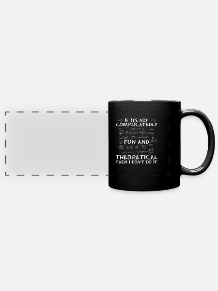 Physik Phyiker Quantenphysik - Panorama-Tasse farbig - Schwarz