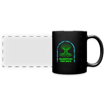 Physics Physicists Quantum Physics - Full Colour Panoramic Mug - black - Front