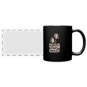 Professeur de mathématiques Professeur de mathématiques Cool - Mug panoramique uni - noir - Devant
