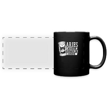 Astrologie Bélier - Mug panoramique uni - noir - Devant
