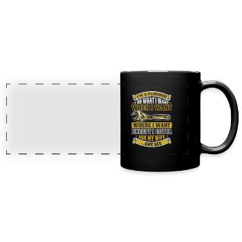 Plumber Installer - Full Colour Panoramic Mug - black - Front