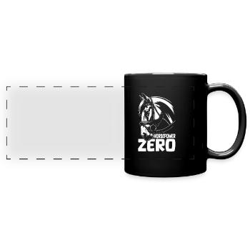 Horse Equestrian Sports - Full Colour Panoramic Mug - black - Front