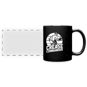 Gant de gardien de but de hockey sur glace Rondelle d’économie - Mug panoramique uni - noir - Devant