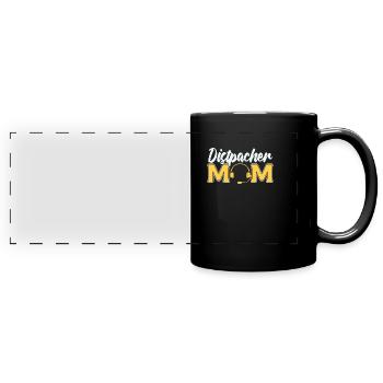 Emergency Call Control Center Operations Center - Full Colour Panoramic Mug - black - Front