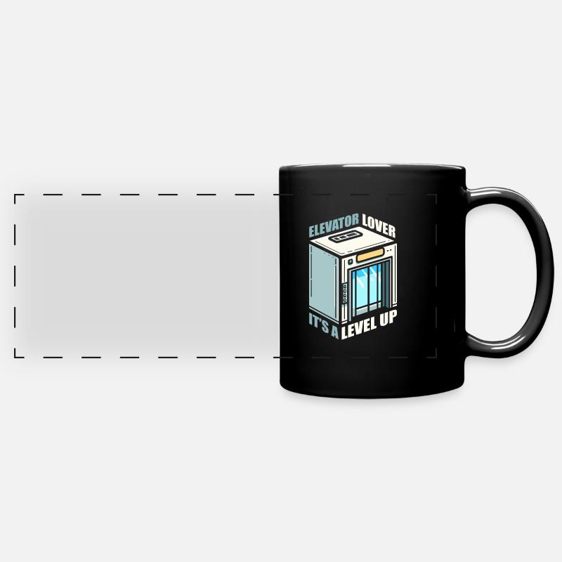 Elevator Elevator - Full Colour Panoramic Mug - black