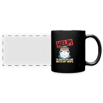 Cruise - Full Colour Panoramic Mug - black - Front