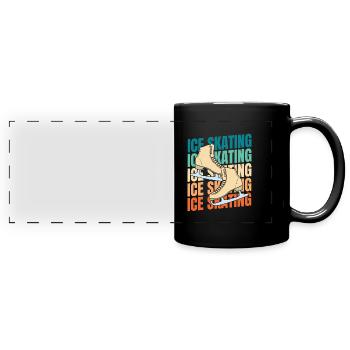 Skating - Full Colour Panoramic Mug - black - Front