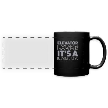 Elevator Elevator - Full Colour Panoramic Mug - black - Front
