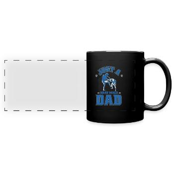 Krav Maga Just A Krav Maga Dad - Full Colour Panoramic Mug - black - Front