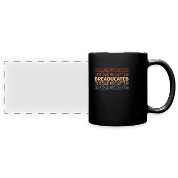 Pain au levain - Mug panoramique uni - noir - Devant