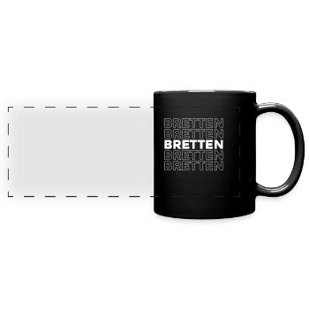 Deutsche Stadt Bretten Badenwürttemberg - Panorama-Tasse farbig - Schwarz - Vorne