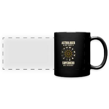 Astrologie Astrologue - Mug panoramique uni - noir - Devant