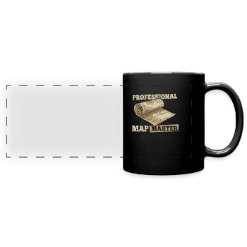 Geography Geographer - Full Colour Panoramic Mug - black - Front