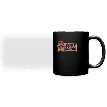 Escouade de ramonage - Mug panoramique uni - noir - Devant