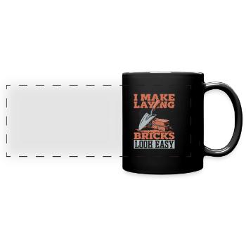 Bricklayer - Full Colour Panoramic Mug - black - Front