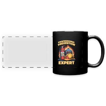 Brandschutzbeauftragter - Panorama-Tasse farbig - Schwarz - Vorne