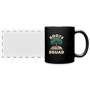 Généalogiste Kader - Mug panoramique uni - noir - Devant