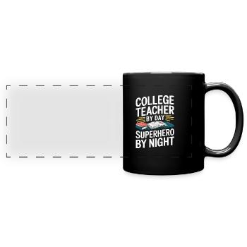 Professor - Full Colour Panoramic Mug - black - Front