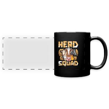 Cattle Breeder Cadre - Full Colour Panoramic Mug - black - Front