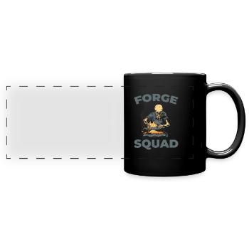 Escouade de relieurs - Mug panoramique uni - noir - Devant