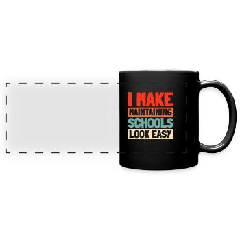 School administrator - Full Colour Panoramic Mug - black - Front