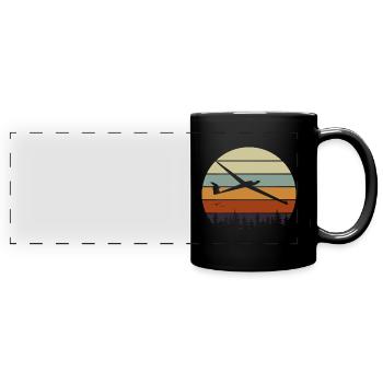 Gliding Glider Glider Gift - Full Colour Panoramic Mug - black - Front